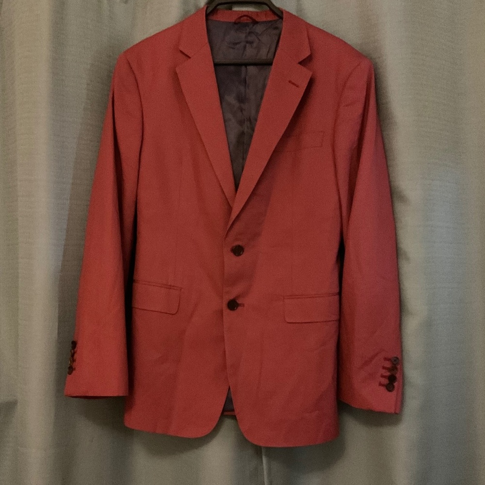 Alton Lane Black Label Raspberry Fitted Suit Coat